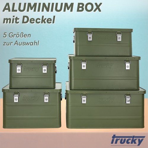 Aluminium box mit deckel - aluminium,