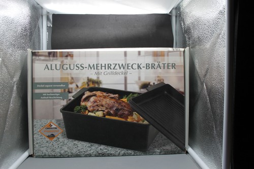Alu guss bräter - mit, grill