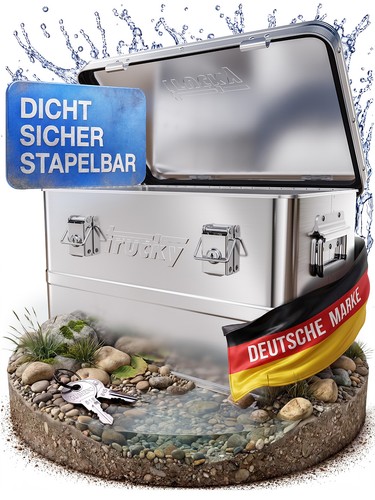 Aluminium box mit deckel - mit,