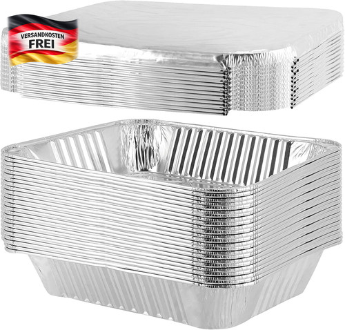 Große aluschalen mit deckel - mit,